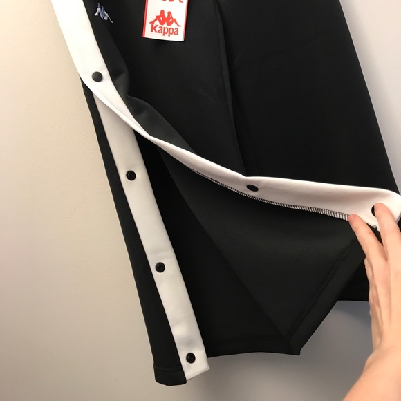 KAPPA Black Athleisure Track Flare Pants! NWT XS/S - Picture 3 of 8